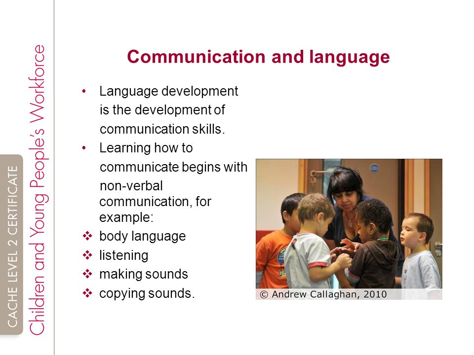 Communication and child development
